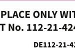 DECAL, CONTROL BOARD-112-21-424-50