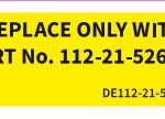 DECAL, CONTROL BOARD--112-21-526-56