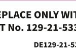 DECAL, CONTROL BOARD-129-21-533-50