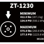 DECAL,ZT-1230 WHEEL LOAD