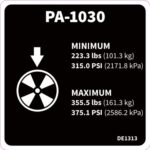 DECAL,WHEEL LOAD PA 1030