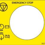 DECAL,E-STOP HANDLE