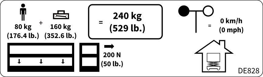 DECAL,CAPACITY,530#,1P,I,WO/SO