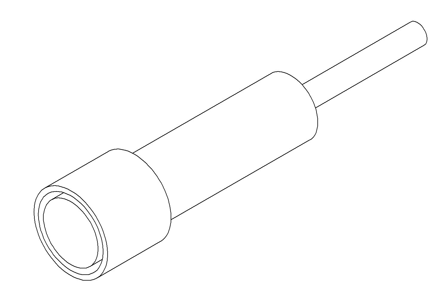 CABLE-CONNECTOR,M12,4-PIN,10M