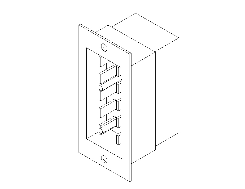 PLUG,10C,PANEL MNT