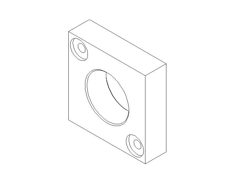 BASE, POTHOLE GUIDE BLOCK,1.50 ID