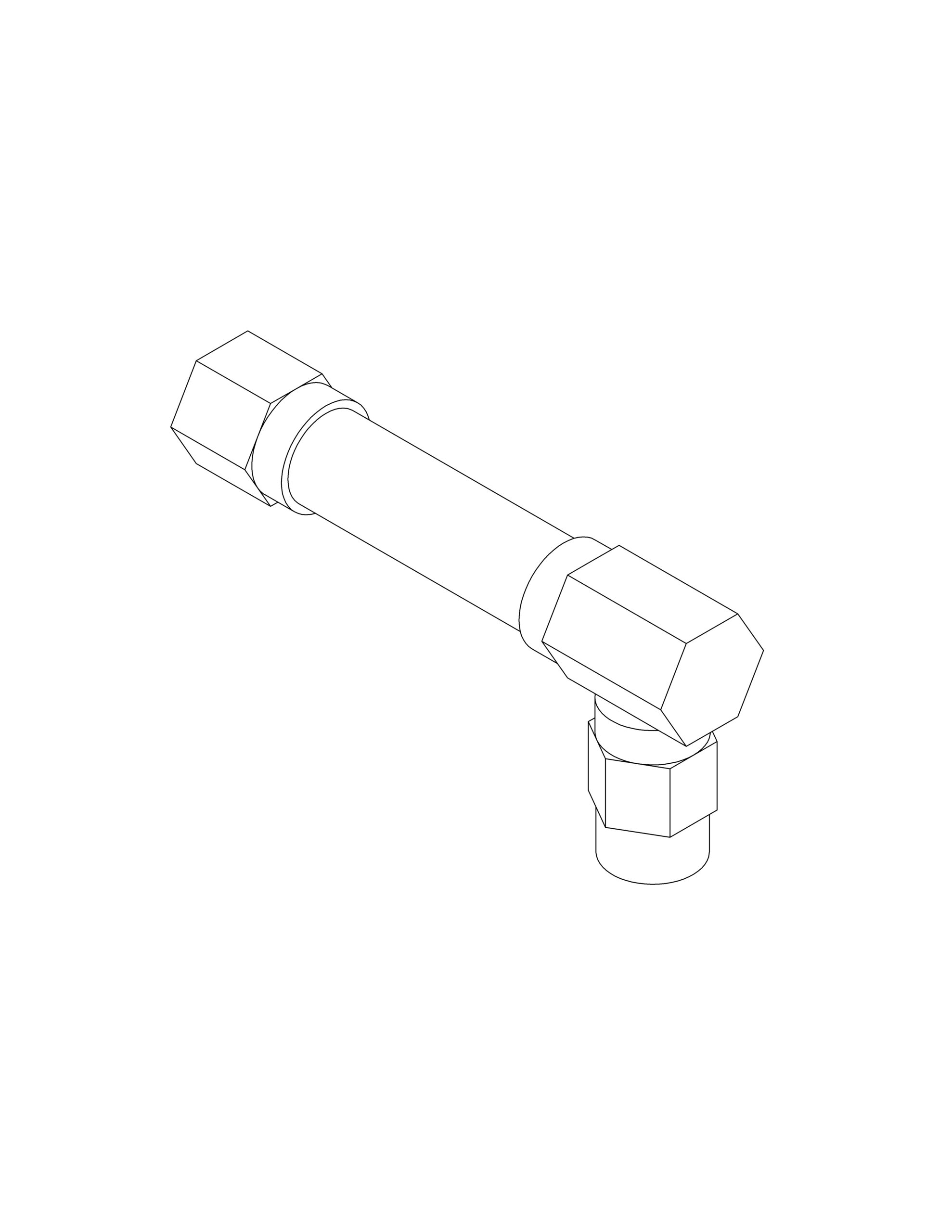 HOSE ASSEMBLY, HB1430 CYLINDER END