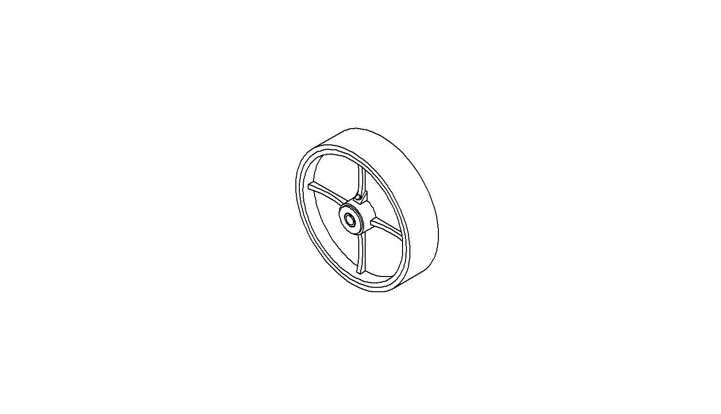 WHEEL,8X2 RED UR,RB 0.50 AX