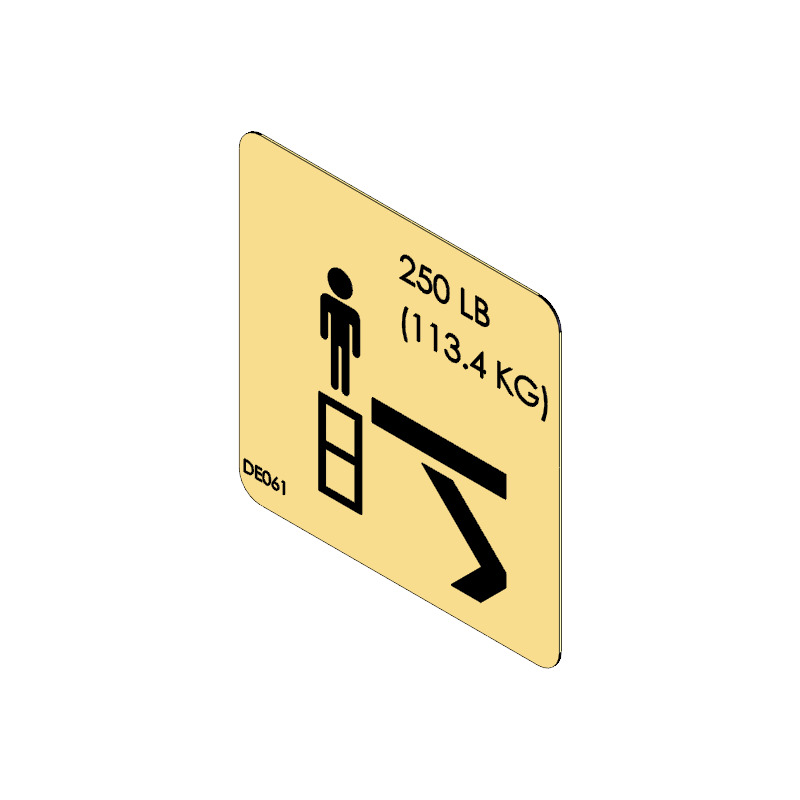 DECAL,CAPACITY STEP LB