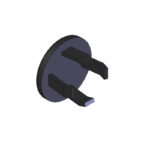 PLUG,0.31 DIA,BLACK
