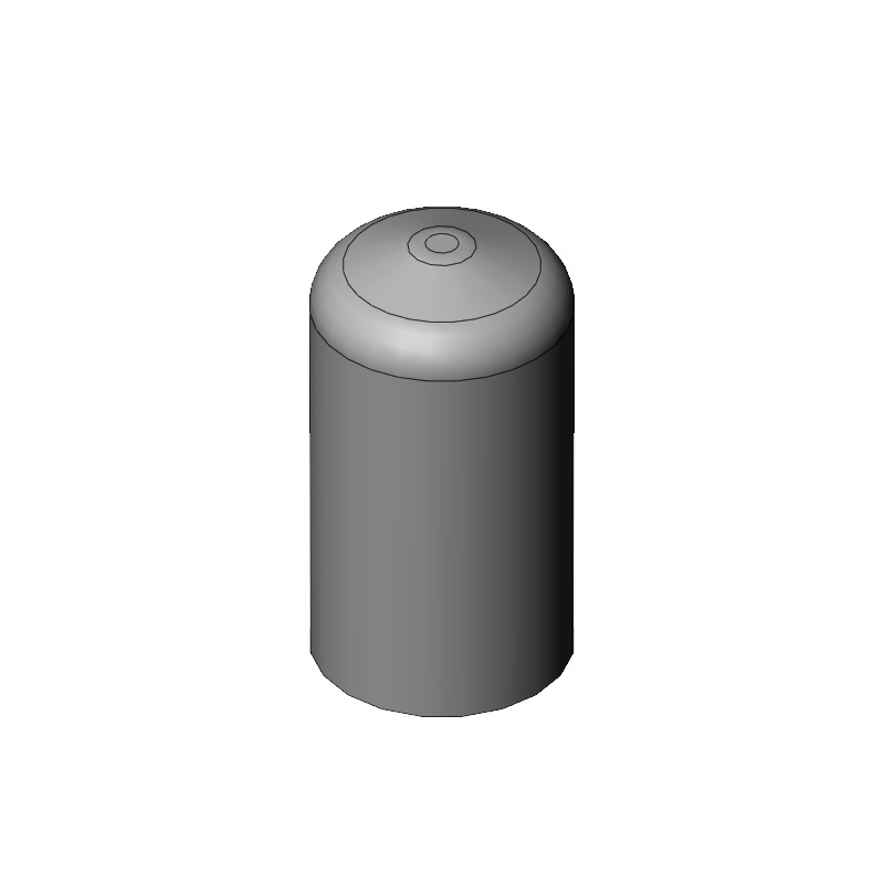CAP,0.25 RND,VINYL
