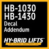 HB 1030 HB 1430 DA