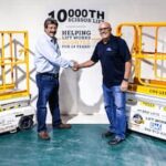 Steve Kissinger and Marvin Starck celebrate Hy Brid Lift