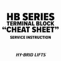 SI HB Series Terminal Block Cheat Sheet