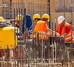 Construction workers on jobsite